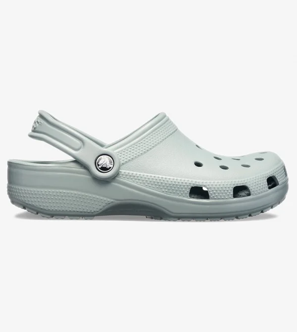 كروكس Crocs Unisex White/Grey Classic Lined Clog